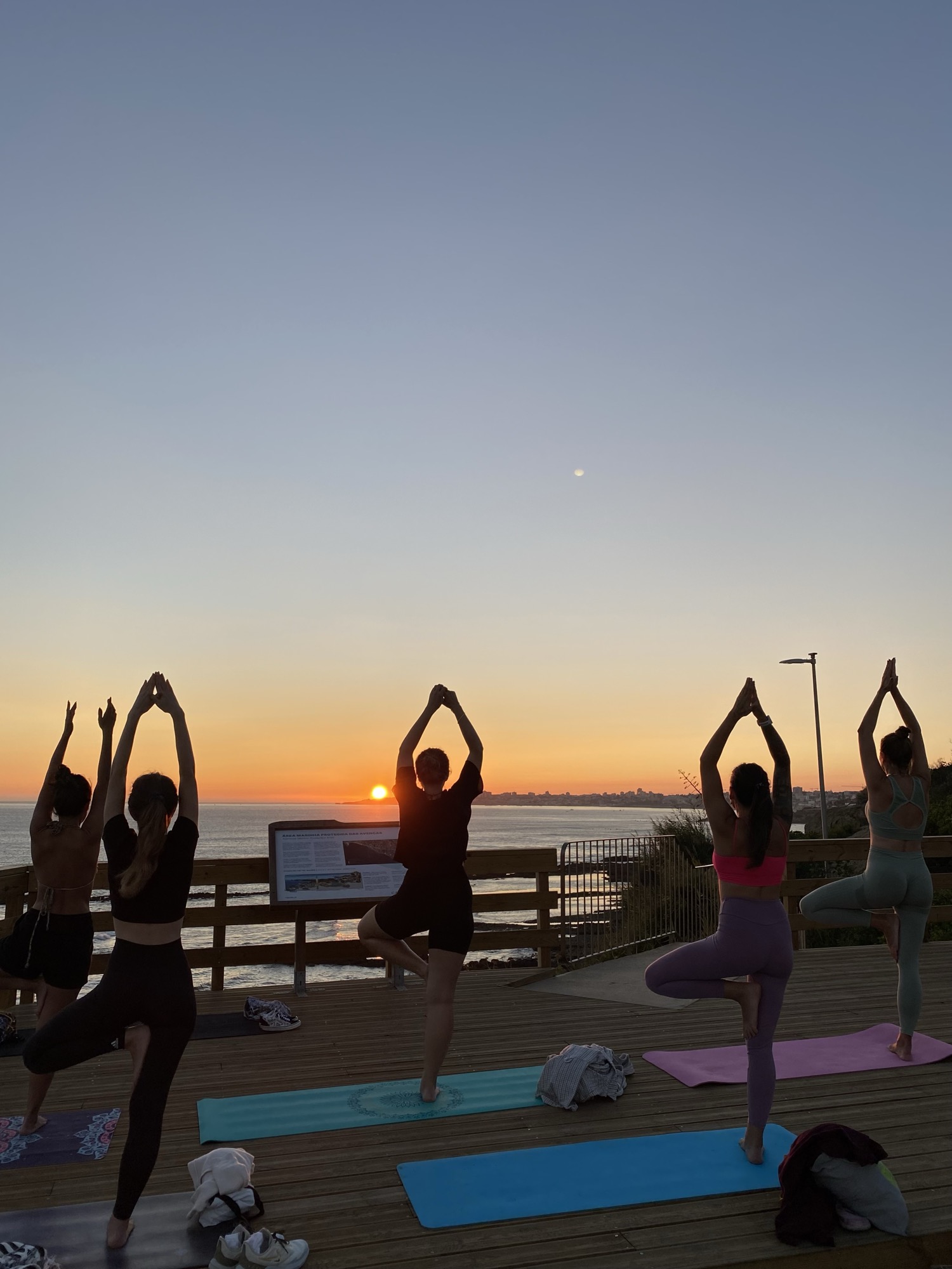 Sunset Yoga by the Ocean